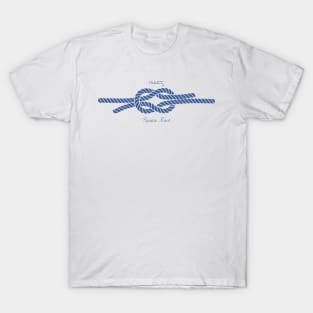 Nautical Square Knot by Nuucs T-Shirt